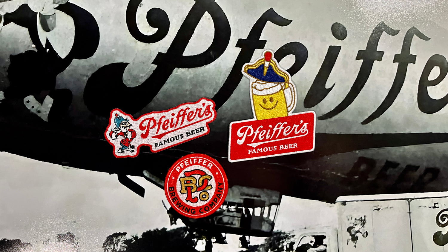 Pfeiffer's Famous Beer Iron On Patches