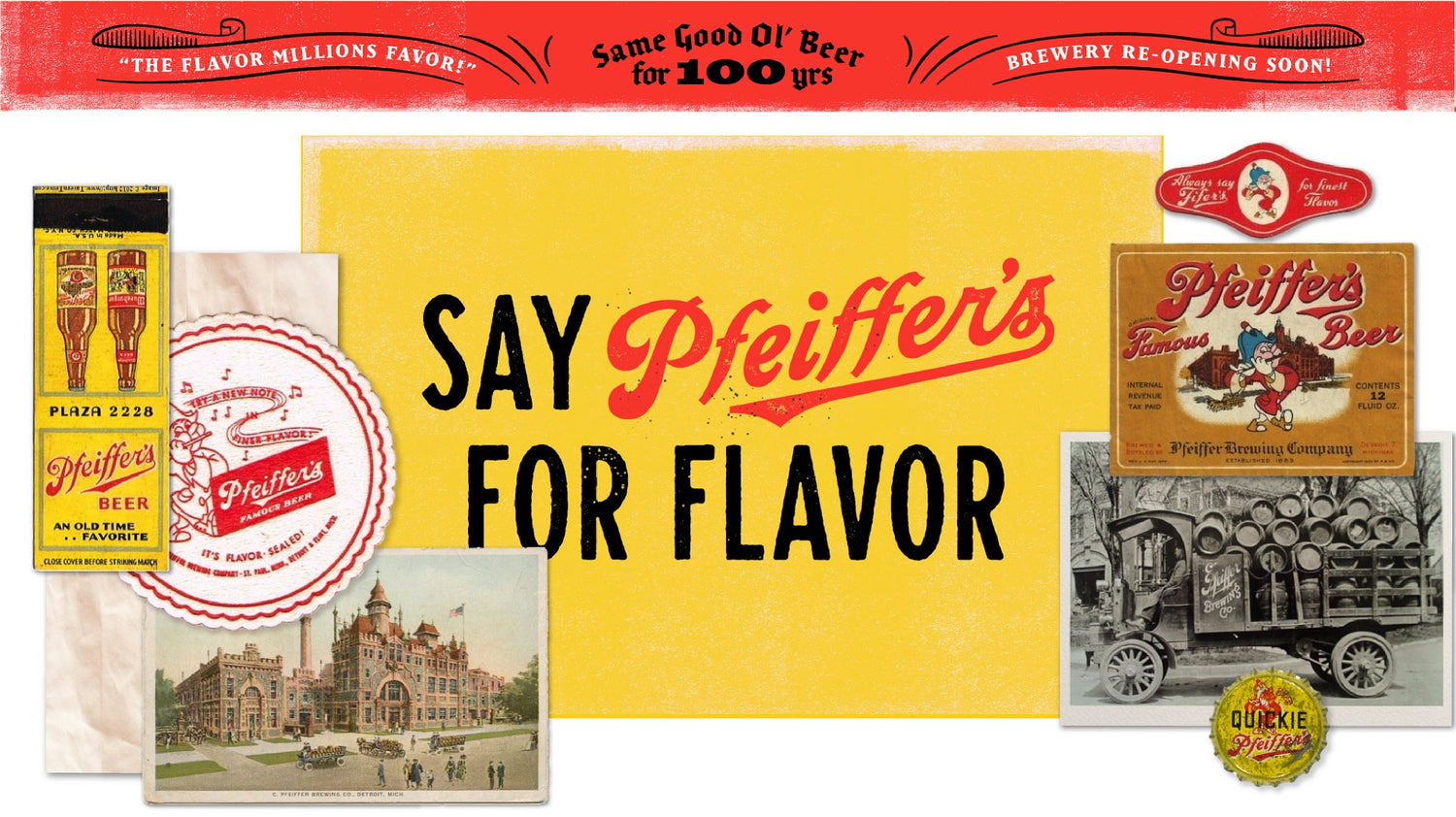 Pfeiffer's Famous Beer Heritage Banner