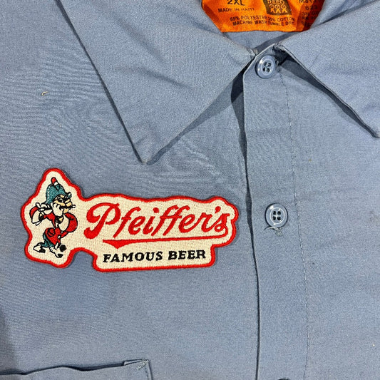 Pfeiffer's Famous Beer with Johnny Iron-on Patch