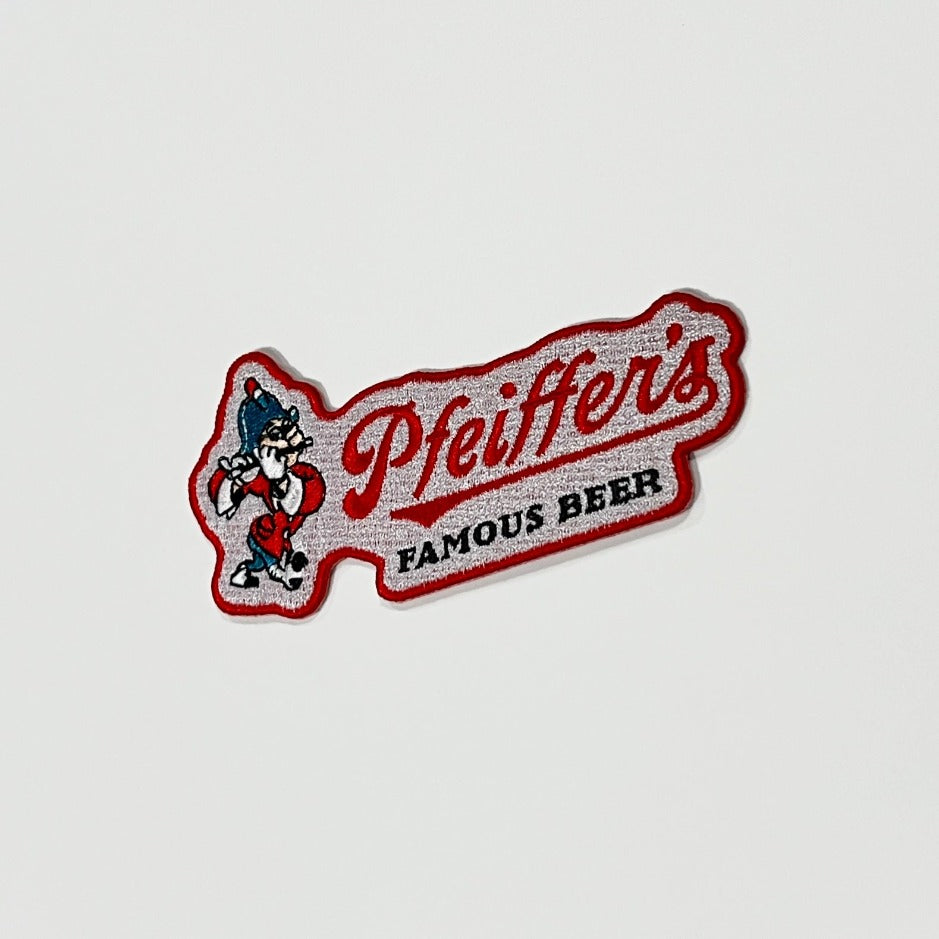 Pfeiffer's Famous Beer with Johnny Iron-on Patch